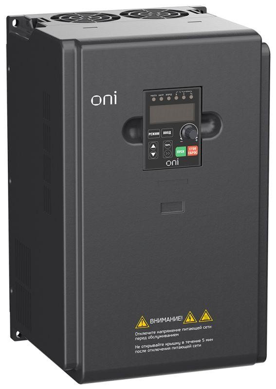  Преобразователь частоты A150 380В 3ф 11кВт 25А встроенный торм. модуль ONI A150-33-11T 