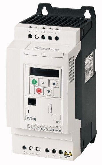  Преобразователь частоты DC1 3~/3~400В 9.5А 4кВт встроенный фильтр ЭМС IP20 DC1-349D5FB-A20NCE1 EATON 185755 