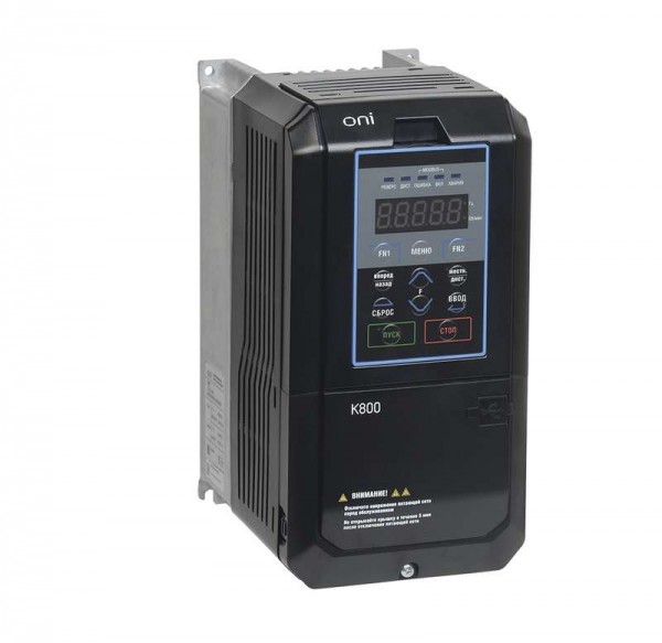  Преобразователь частоты K800 380В 3ф 3.7 -5.5кВт 9-11А ONI K800-33E037-055TSIP20 