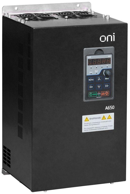  Преобразователь частоты A650 380В 3Ф 55кВт 112А ONI A650-33E55 