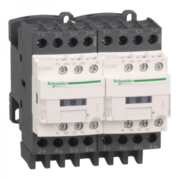  Контактор реверсивный 4п АС1 40А НО+НЗ125В DС SchE LC2DT40GD 