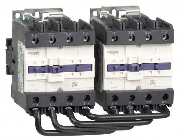  Контактор реверсивный D 4п/125А (4НО) AC1 230В 50/60Гц механич. блокировка зажим под винт SchE LC2D80004P7 