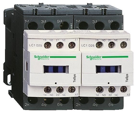  Контактор реверсивный D 4п/200А (4НО) AC1 230В 50Гц SchE LC2D115004P7 