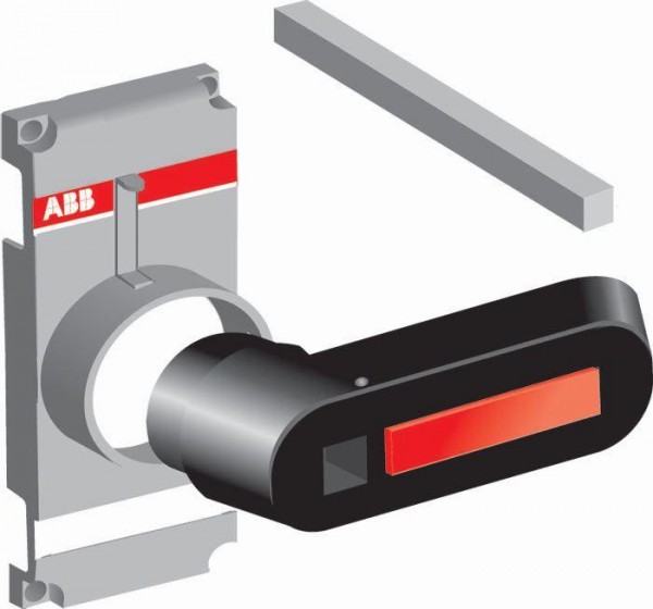  Ручка упр. прям. монтаж. OTV1000EK для руб. OT1000..2500 черн. ABB 1SCA106608R1001 