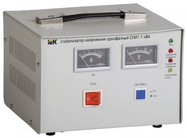 Стабилизатор напряжения СНИ 1/220 1.0кВА 1ф ИЭК IVS10-1-01000 