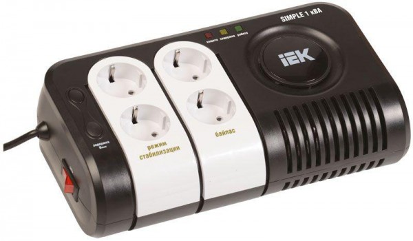  Стабилизатор напряжения Simple 1кВА IEK IVS25-1-01000 