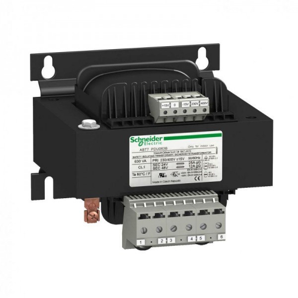  Трансформатор PHASEO 230В и 400В ± 15В/2х24В 630ВА SchE ABT7PDU063B 