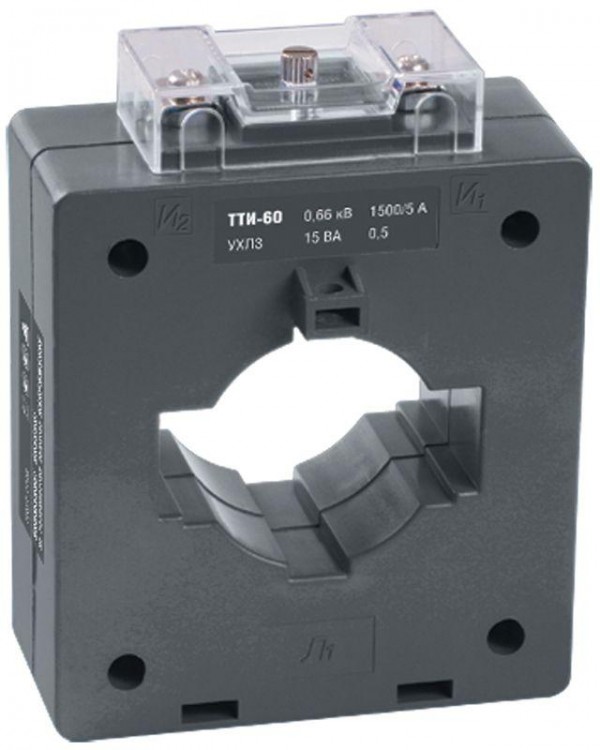  Трансформатор тока ТТИ-60 1000/5А кл. точн. 0.5 10В.А IEK ITT40-2-10-1000 