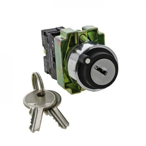  Переключатель BG73 3P с замком (возврат.) 2NO EKF xb2-bg73 