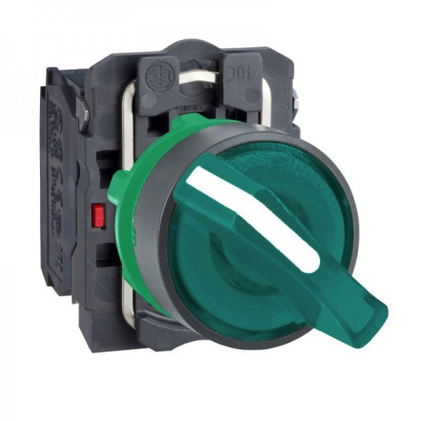  Переключатель 22мм 48-120В зел. с подсветкой SchE XB5AK123G5 