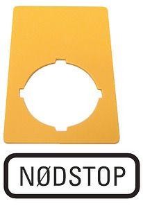  Знак аварийная остановка 50х33мм "NODSTOP" M22-XZK-DK99 желт. EATON 216478 