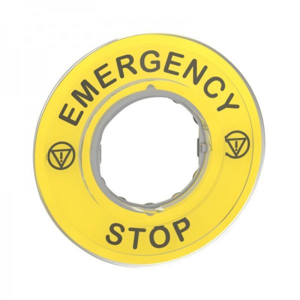  Маркировка 3D "EMERGENCY STOP" SchE ZBY9320 