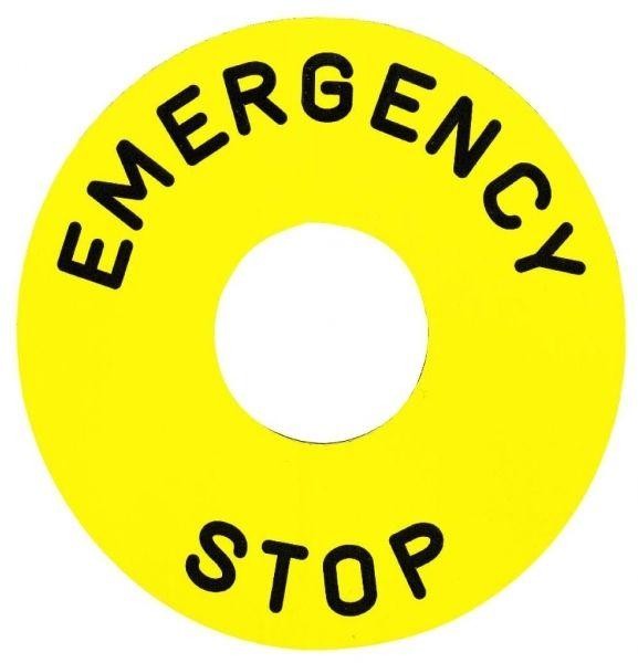  Маркировка "ARRET D'URGENCE" SchE ZB2BY9130 