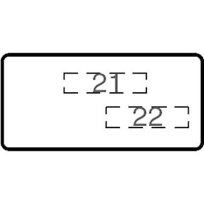  Шильдик MA6-1073 с текстом "Off/On" ABB 1SFA611930R1073 