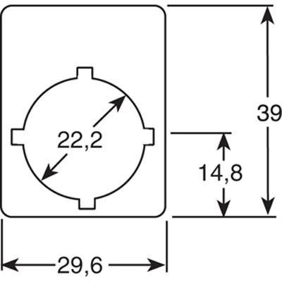  Шильдик с надписью "Reset" ABB SK615552-27 