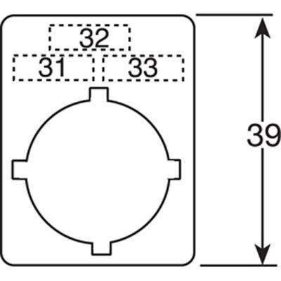  Шильдик с надписью "I II" ABB SK615550-76 