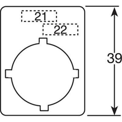  Шильдик для переключ. "Hand O Auto" алюм. ABB SK615550-80 
