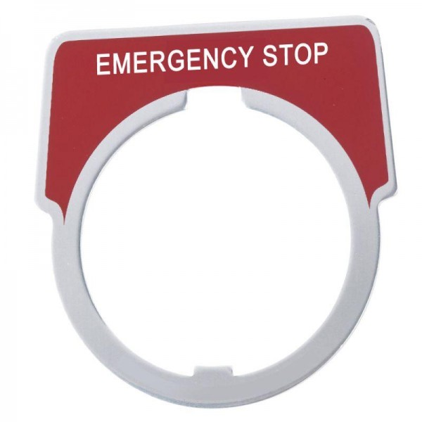  Пластина маркир. "E.STOP" SchE 9001KN205 