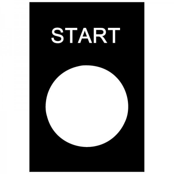 Пластина маркир. "START" SchE ZB2BY2303 