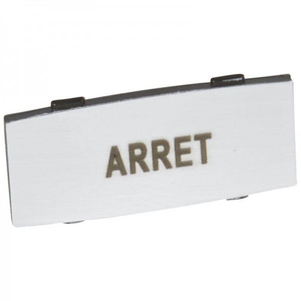  Вставка узкая алюм. надпись "ARRET" Osmoz Leg 024334 
