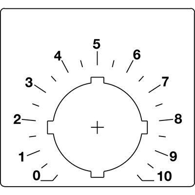  Шильдик для потенциометра (со шкалой) ABB SK615562-88 