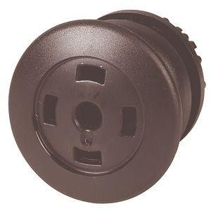  Головка кнопки M22S-DP-S-X грибовидная без фикс. пустая черн.; черн. лицевое кольцо EATON 216730 