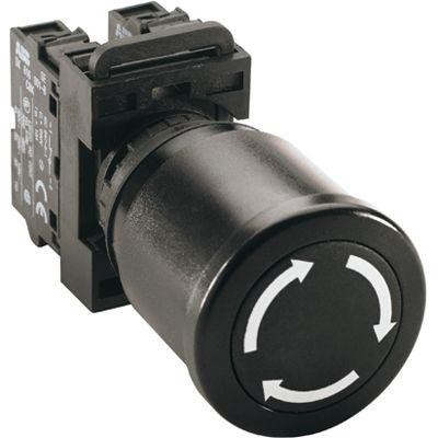 Кнопка MPET3-10B "ГРИБОК" с фикс. 30мм черн. (только корпус) ABB 1SFA611520R1006 