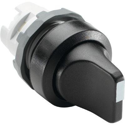  Переключатель M3SS1-10B (короткая ручка) черн. 3-х поз. без подсветки (только корпус) с фикс. ABB 1SFA611210R1006 