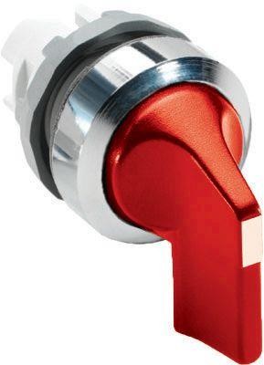  Переключатель M2SS4-20R (короткая ручка) красн. 2-х поз. без подсветки (только корпус) 45град. с фикс. ABB 1SFA611203R2001 
