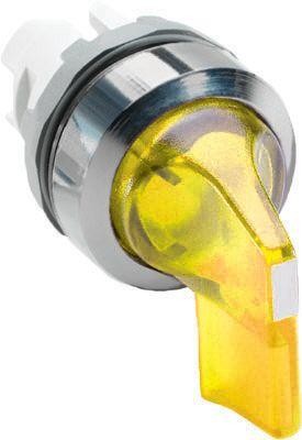  Переключатель M2SS4-21Y (короткая ручка) желт. 2-х поз. с подсветкой (только корпус) 45град. с фикс. ABB 1SFA611203R2103 