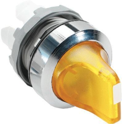  Переключатель 3-х поз. M3SS2-21Y с подсветкой с возвр. желт. ABB 1SFA611211R2103 