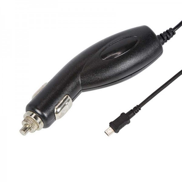  Автозарядка в прикуриватель miniUSB (АЗУ) (5В 1000мА) шнур спираль 1.2м черн. Rexant 16-0251 