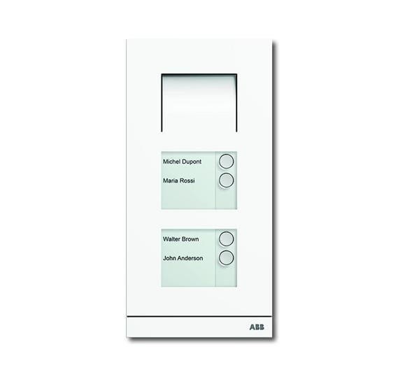  Станция вызывная аудио 4-кл. бел. мат. ABB 2CKA008300A0276 