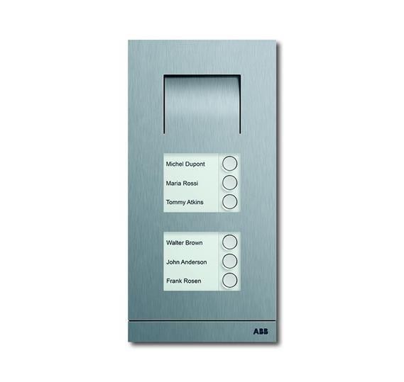  Станция вызывная аудио 6-кл. сталь ABB 2CKA008300A0285 