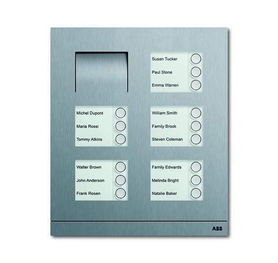  Станция вызывная аудио 15-кл. сталь ABB 2CKA008300A0287 