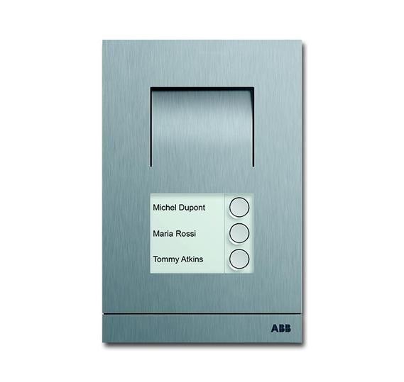  Станция вызывная аудио 3-кл. сталь ABB 2CKA008300A0098 