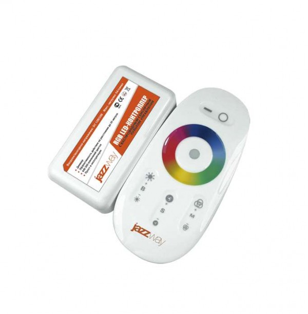  Контроллер RGB PRC-4000HF BL 12/24В 216/432Вт черн. JazzWay 1019295 