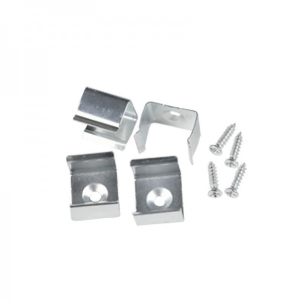  Набор аксессуаров UFE-N10 SILVER B POLYBAG для алюм. профиля заглушки 4 шт. пластик серебр. Uniel UL-00000630 