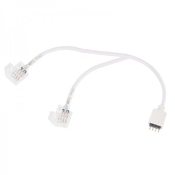  Коннектор соединительный (2 разъема) для RGB LED лент 10мм влагозащ. и контроллеров 30см (уп.10шт) Neon-Night 144-133 