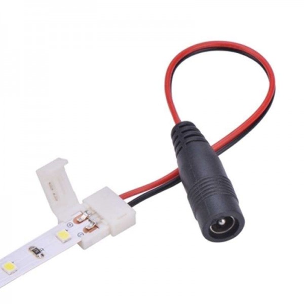  Коннектор питания с джеком для одноцвет. LED лент 120LED/м влагозащ. (уп.10шт) Neon-Night 144-106 