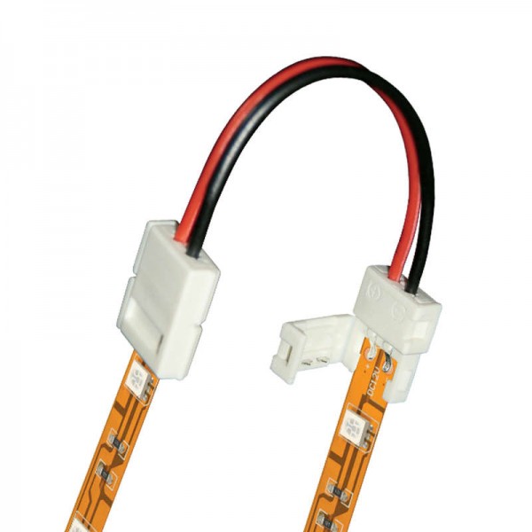  Коннектор (провод) для соединения светодиод. лент UCX-SS2/B20-NNN WHITE 020 POLYBAG (уп.20шт) бел. Uniel 06612 