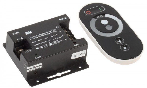  Контроллер с ПДУ радио MONO PRO 5050 3 канала 12В 6А 216Вт черн. IEK LSC1-MONO-216-RF-20-12-B 