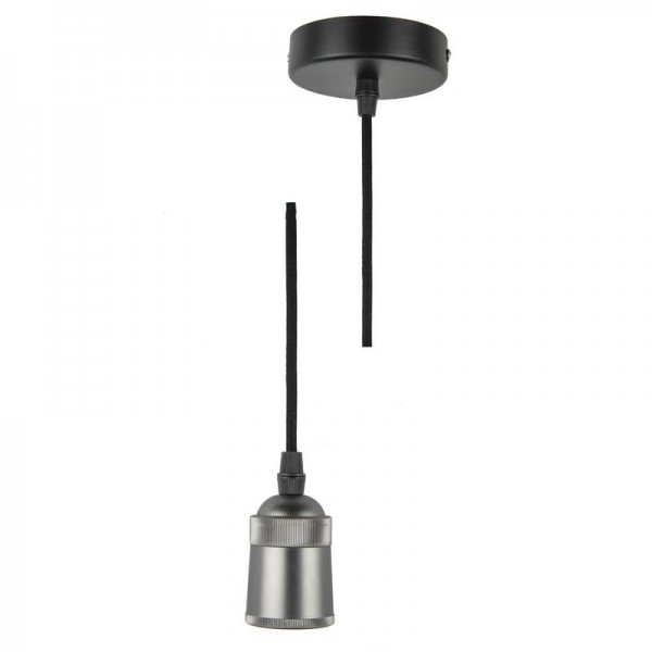  Патрон декоративный DLC-T-S31/E27 TS/1M/BL PEARL BLACK Techno провод 1м и крепление алюм. Uniel UL-00005287 