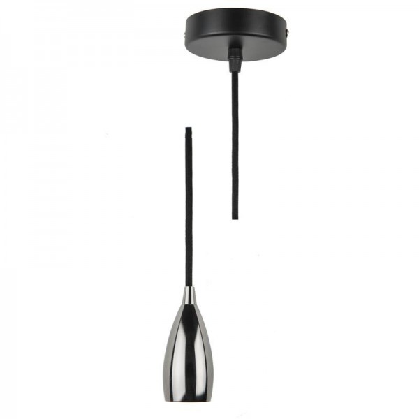  Патрон декоративный DLC-T-S32/E27 TS/1M/BL PEARL BLACK Techno провод 1м и крепление алюм. Uniel UL-00005289 