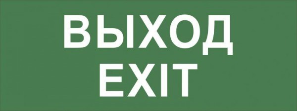  Этикетка самоклеящаяся INFO-DBA-015 200х60мм "Выход-EXIT" DPA/DBA (5/20000) Эра Б0048467 