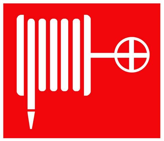  Знак пожарной безопасности "Пожарный кран" 150х150 Technolux ПБ02 