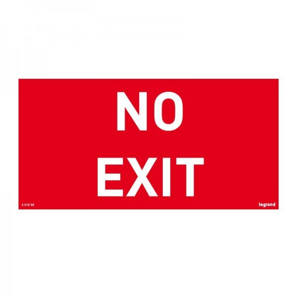  Табличка самоклеящаяся информационная 100х200мм "NO EXIT" Leg 661688 