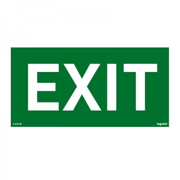  Табличка самоклеящаяся информационная 100х200мм "EXIT" Leg 661680 