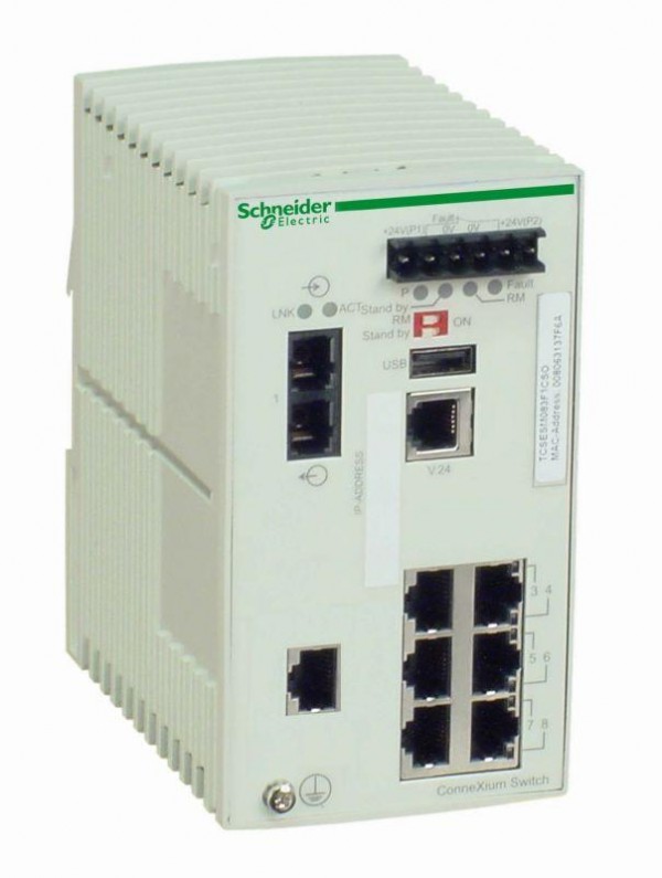  Коммутатор CONNEXIUM (MANAGED) 7TX/1FX-S SchE TCSESM083F1CS0 