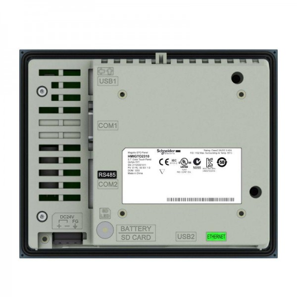  Терминал цветной сенсор. 5.7дюйм 320х240 RJ45 RS232/485 sub-d eth tcp/ip 96mб/512кб слот sd SchE HMIGTO2310 